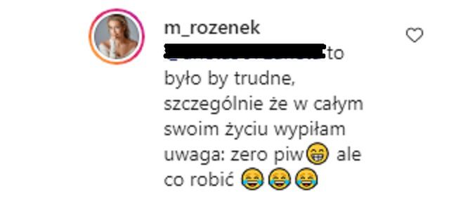 Małgorzata Rozenek odpowiada na komentarz internautki