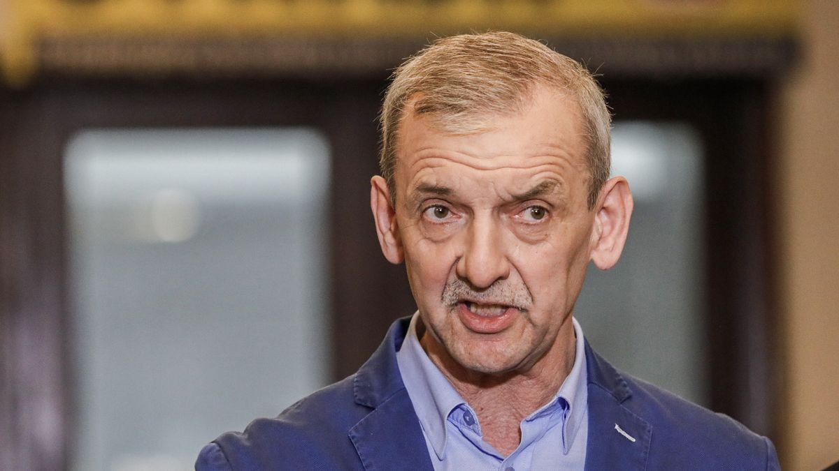 15.04.2019 Warszawa Konferencja prasowa prezesa  Zwiazku Nauczycielstwa Polskiego Slawomira Broniarza  fot Grzegorz Banaszak/REPORTERn/z: Slawomir Broniarz