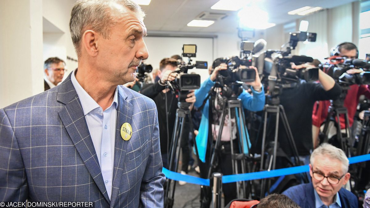 Przewodniczący ZNP Sławomir Broniarz.