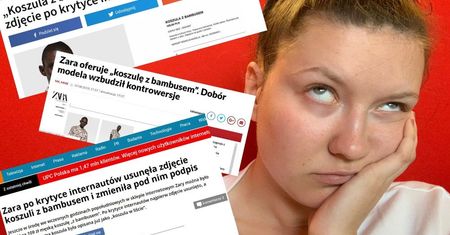 Czarnoskóry model, koszula i afera na piętnaście fajerek. Dajcie na luz