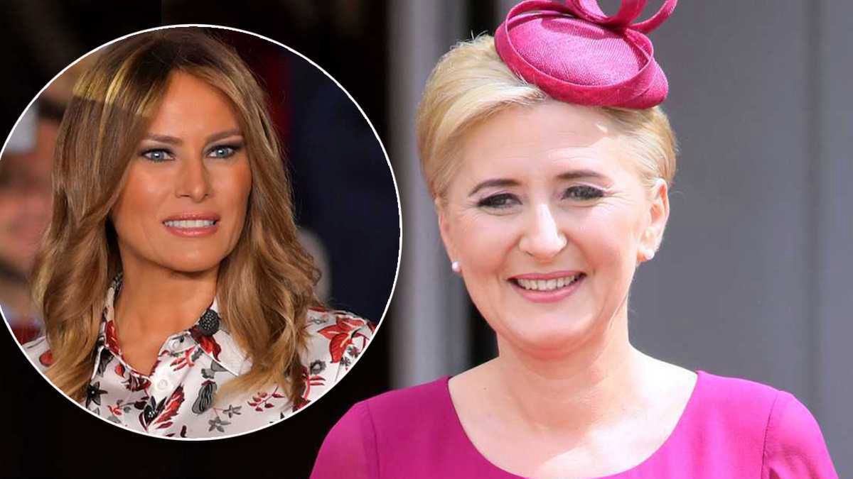 Agata Duda i Melania Trump