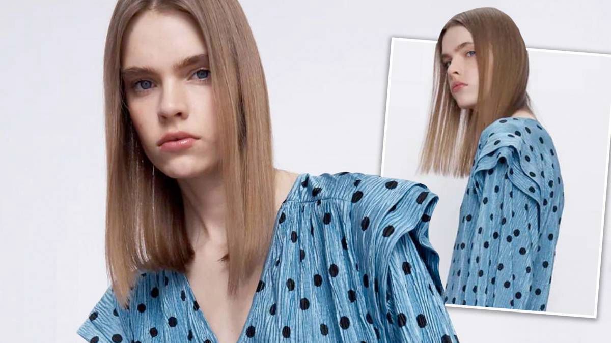 Zara sukienka w grochy