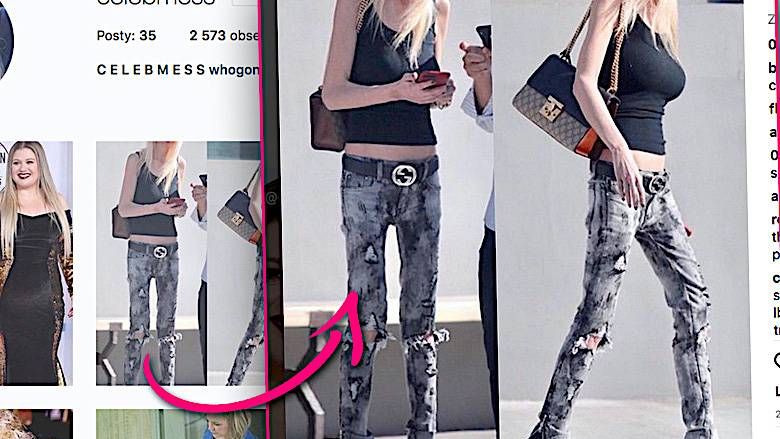 Tara Reid wychudzona, anoreksja