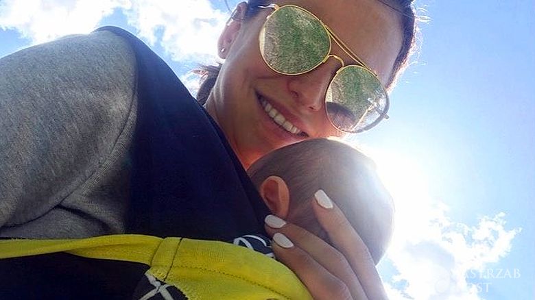 Anna Lewandowska z córką Klarą