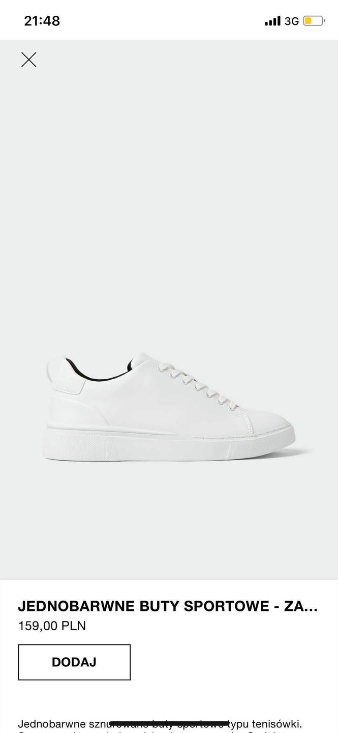 Białe buty sportowe – Zara