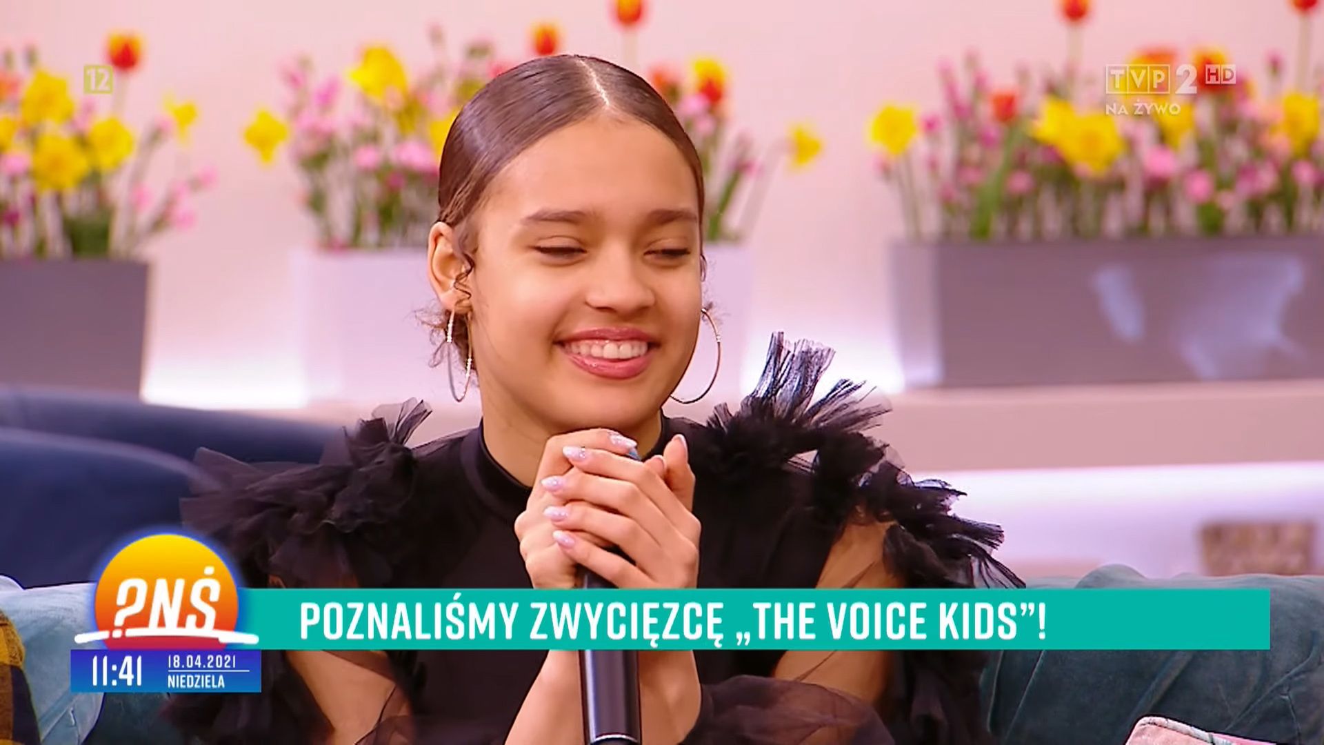 Sara Egwu-James z rodzicami w Pytaniu na śniadanie