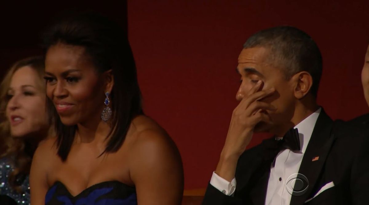 Aretha Franklin doprowadziła Obamę do łez