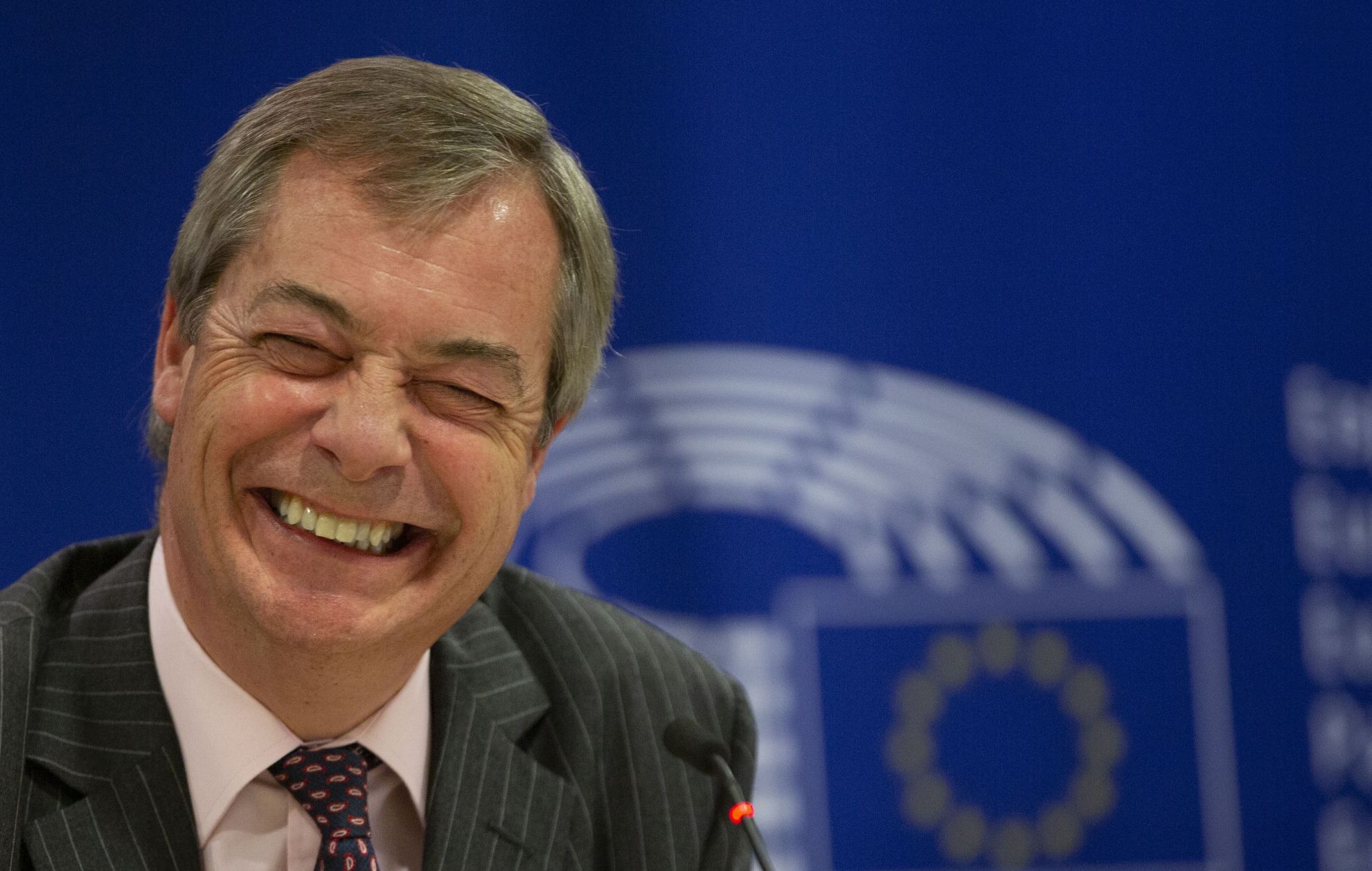 Nigel Farage. Jeden z głównych architektów Brexitu. 