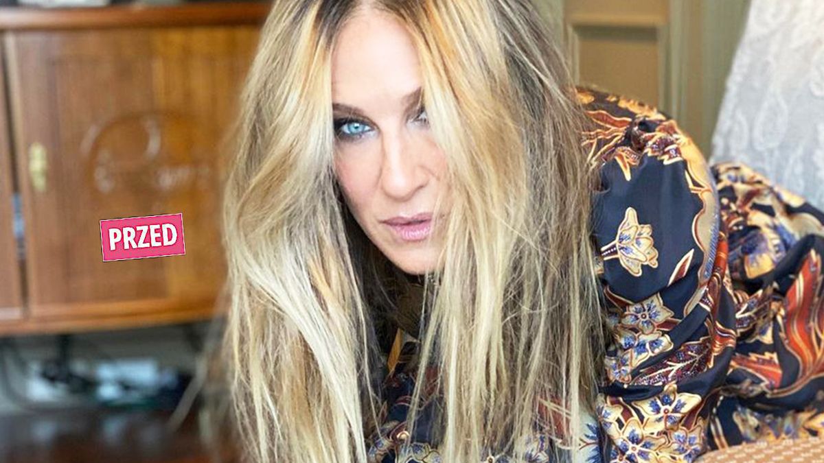 Siwiutka jak gołąbek Sarah Jessica Parker przyłapana przez paparazzi na spotkaniu z przyjacielem. Tak będzie wyglądała w nowej odsłonie "Seksu w wielkim mieście"?