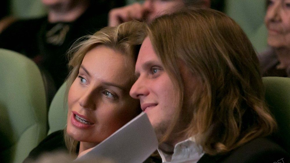 Agnieszka Szulim i Piotr Wozniak Starak na rozdaniu nagrod Zlote Tasmy 2014 w Kinie Kultura // Warszawa 2015