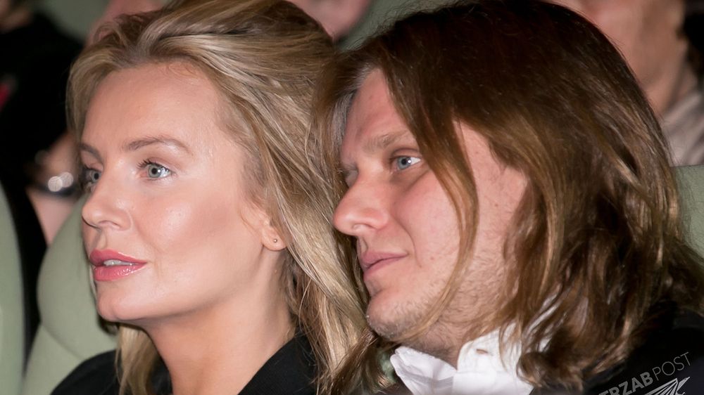 Agnieszka Szulim i Piotr Wozniak Starak na rozdaniu nagrod Zlote Tasmy 2014 w Kinie Kultura // Warszawa 2015