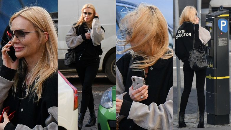Agnieszka Woźniak-Starak przybywa na pierwszy dzień w nowej pracy