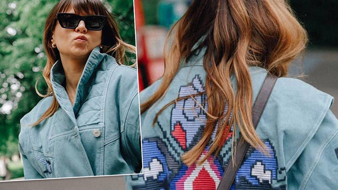 Anna Lewandowska w kurtce Isabel Marant