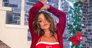 Honorata Skarbek w skąpym stroju Mikołajki cytuje Mariah Carey: "All I want for Christmas is you"