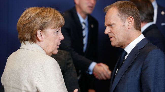 Angela Merkel i Donald Tusk