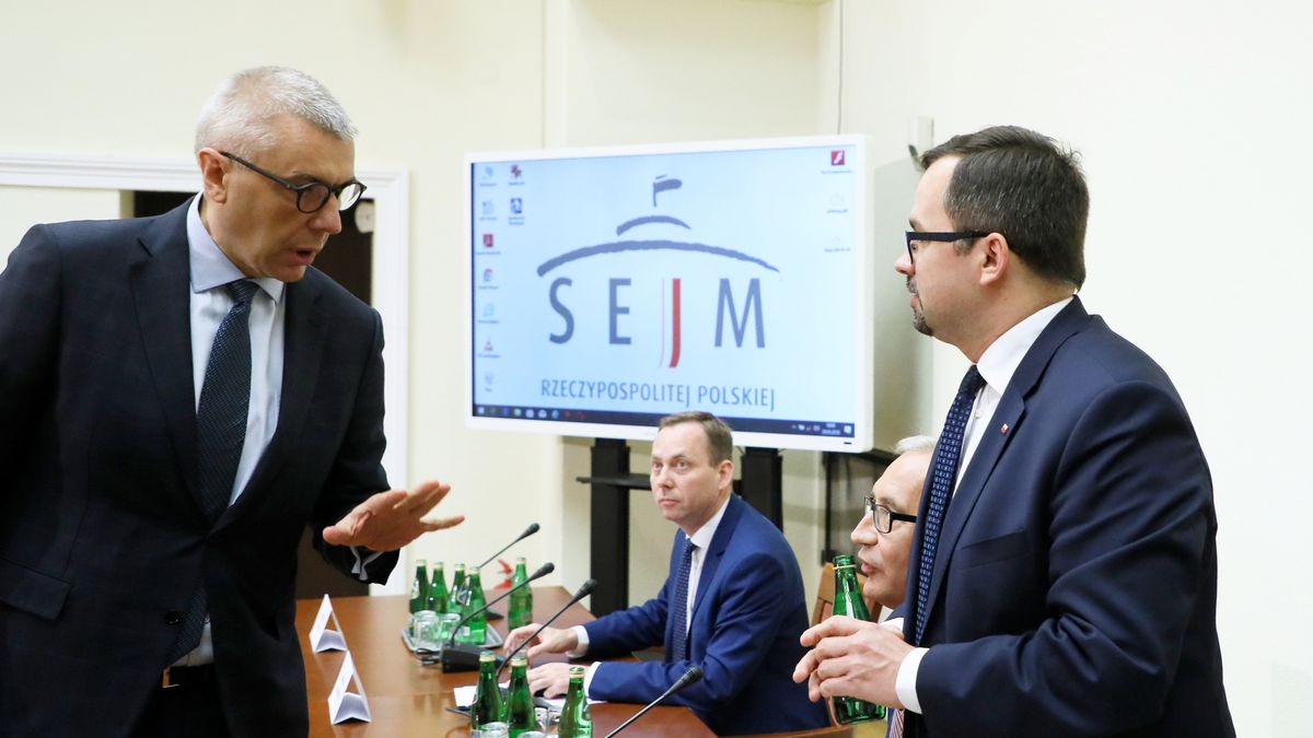 Roman Giertych, pełnomocnik Donalda Tuska i Marcin Horała, przewodniczący komisji ds. VAT