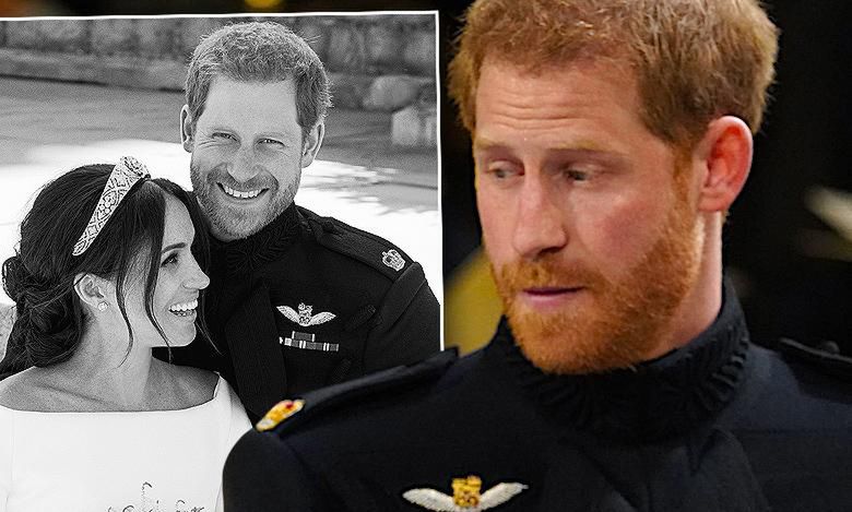 UPS… Internauci dopatrzyli się potwornej wpadki na ślubnym portrecie Meghan i Harry'ego!