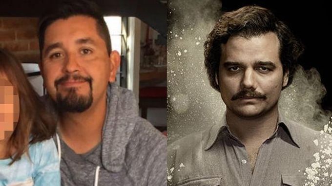 Producent Carlos Munoz Portal (po lewej) i twarz serialu Wagner Moura jako Pablo Escobar (po prawej)