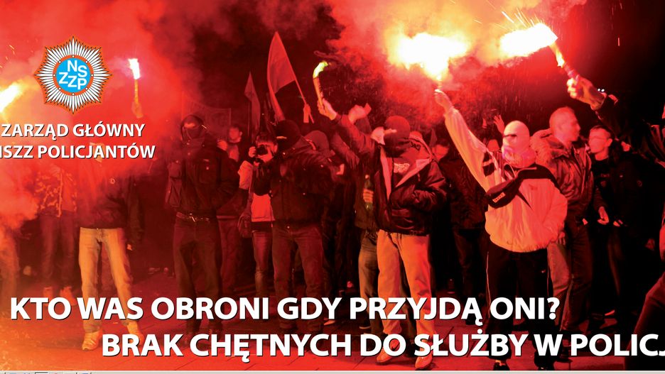 NSZZP przygotował kolejny billboard