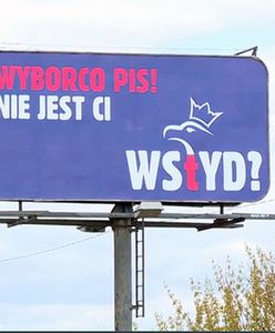 "Wyborco PiS, nie jest ci wstyd?" Kto postawił billboardy?