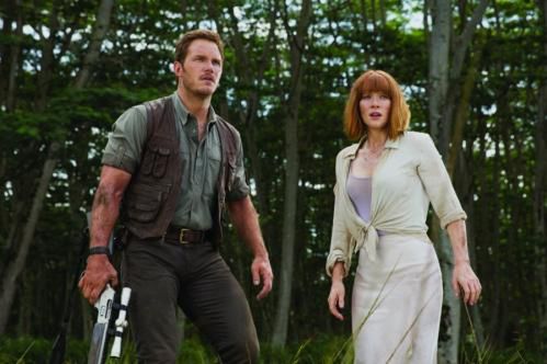 Chris Pratt i Bryce Dalla Howard fot. UIP