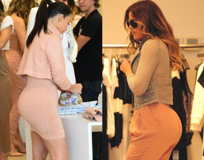 Krągłe Kardashianki na otwarciu butiku. Prawda, że jest na co poparzeć?