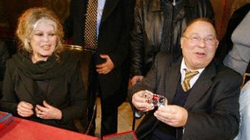 Brigitte Bardot i rektor meczetu, Dalil Boubakeur