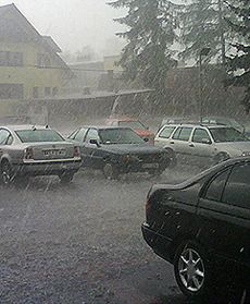 Potężne gradobicie