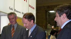 Min.kultury W.Dąbrowski podczas ceremonii otwarcia Targów Książki