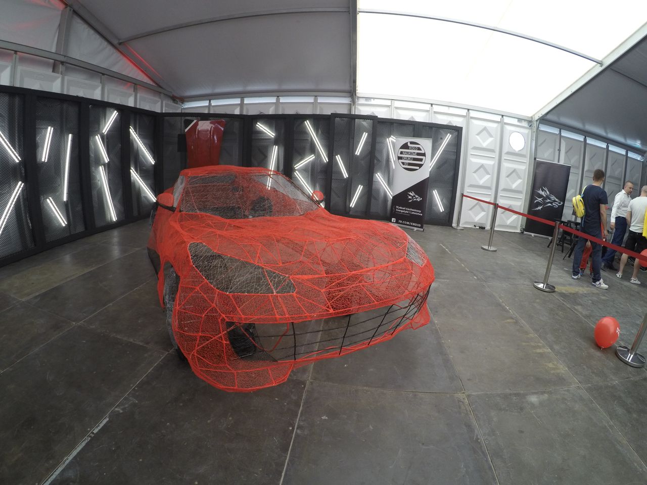 Kimi Räikkönen i Ferrari na Stadionie Narodowym