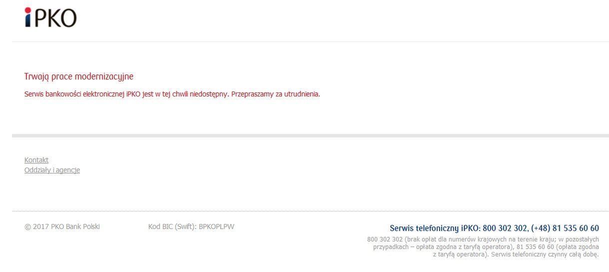 Awaria w PKO BP. Przez kilka godzin nie działała bankowość internetowa i mobilna