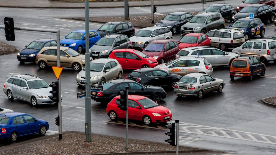 Awaria sygnalizacji świetlnej spowodowała spore utrudnienia w ruchu, powstał spory korek.
