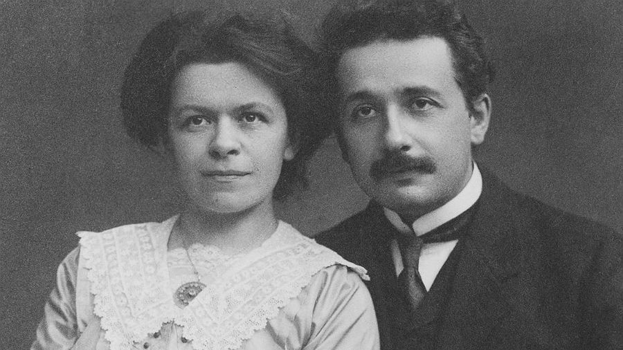 Mileva Marić z mężem Albertem Einsteinem