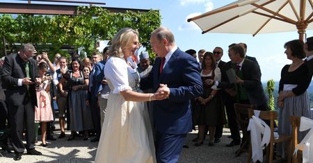 Putin na weselu Karin Kneissl. Wyjątkowo się nie spóźnił