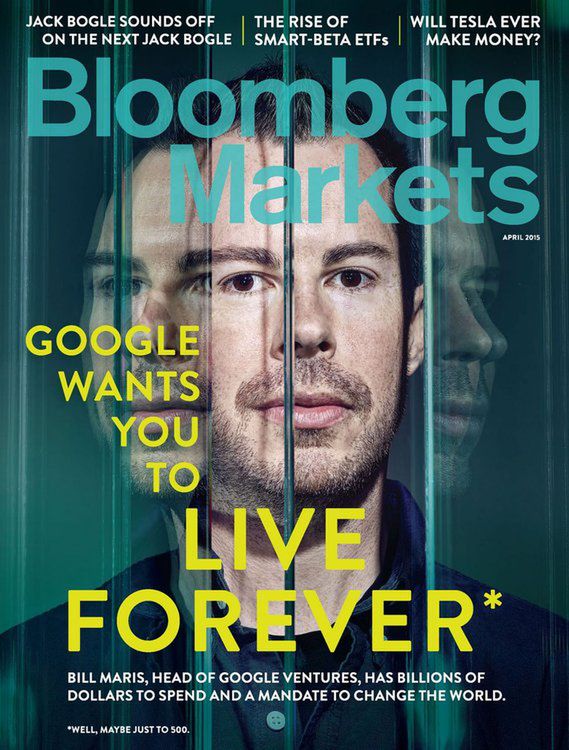 Bill Maris na okładce "Bloomberg Markets" 