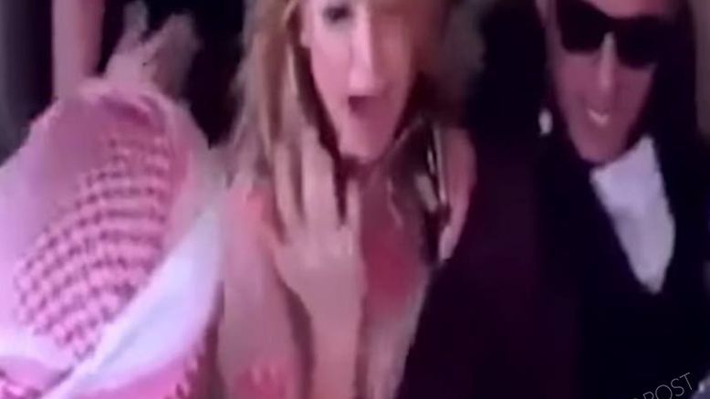 Paris Hilton w samolocie, fot. YOUTUBE