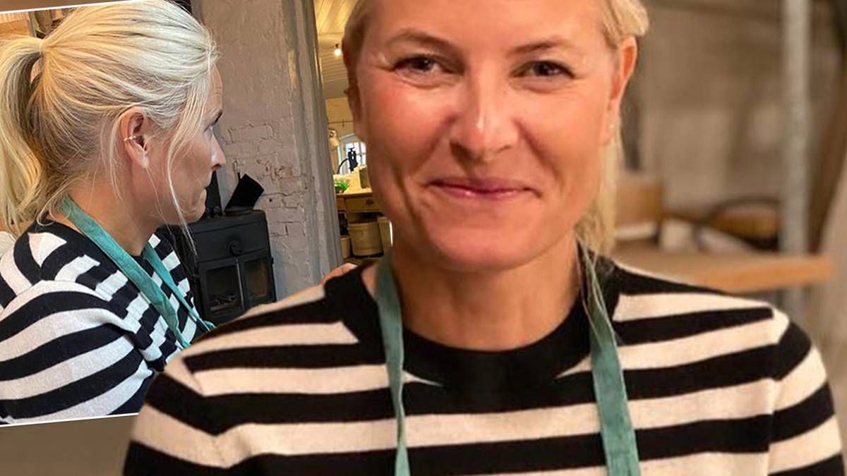 Mette-Marit na warsztatach