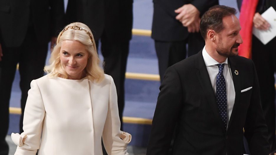 Mette-Marit podczas gali wręczenia Pokojowej Nagrody Nobla