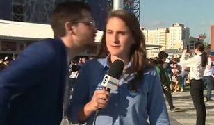 Próbował pocałować reporterkę, gdy relacjonowała mundial. Dostał krótką, ale pouczającą lekcję