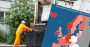 Mapa śmieciarzy. Polacy drugim najmniej śmiecącym narodem w Europie