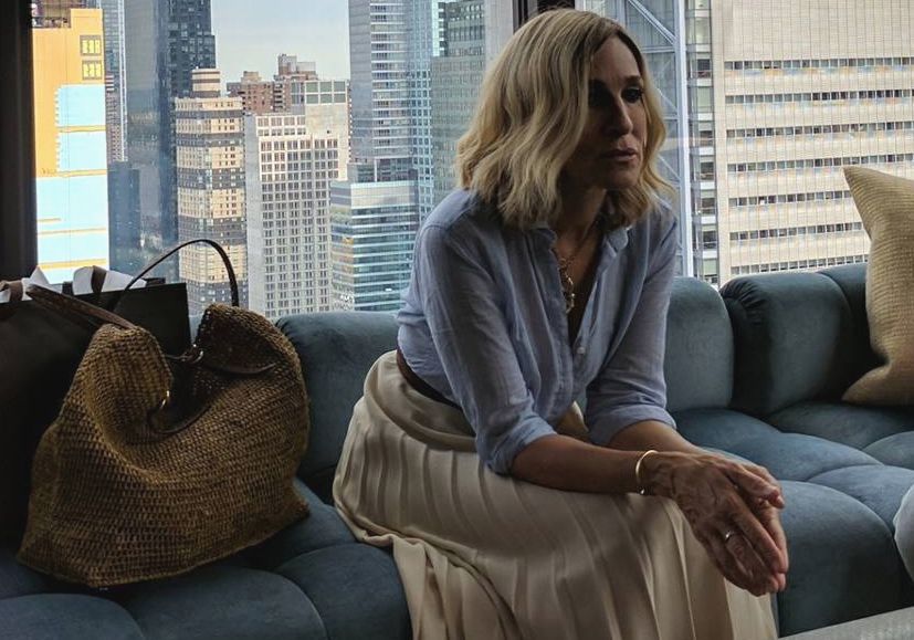 Sarah Jessica Parker w bardzo jasnych włosach. Co za metamorfoza!