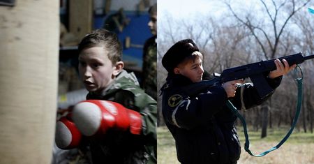 Mali patrioci Putina. AK-47 zamiast cyrkla