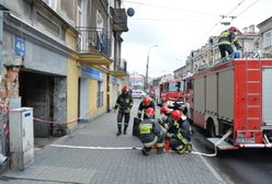 Lublin: zawalił się strop kamienicy. Trwa akcja strażaków
