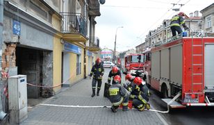 Lublin: zawalił się strop kamienicy. Trwa akcja strażaków