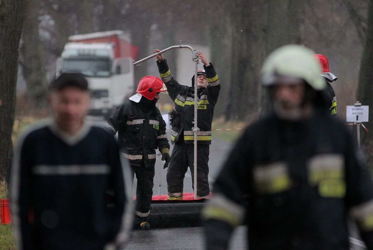 Wyciek kwasu azotowego w Wielkopolsce. Akcja straży pożarnej