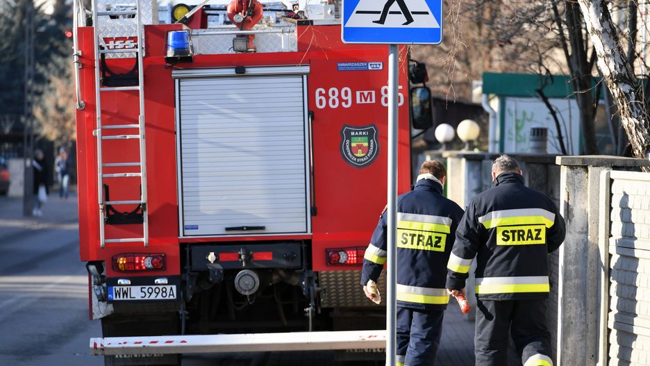 Wola. Pożar w mieszkaniu