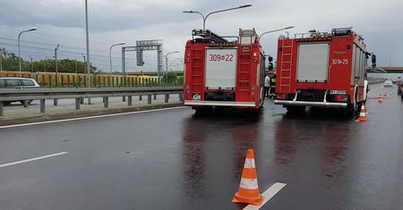 Wypadek na ekspresówce w Warszawie. Są utrudnienia w ruchu