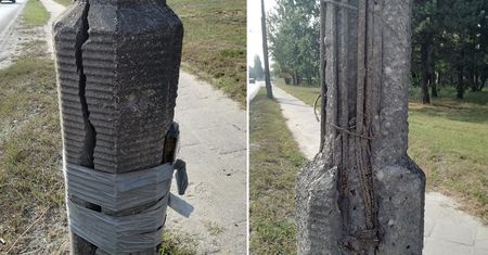 Srebrna taśma dobra na wszystko. W Warszawie kleją nią latarnie