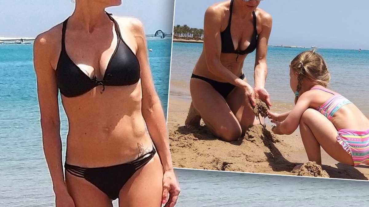 Karolina Nowakowska w bikini na wakacjach z córką