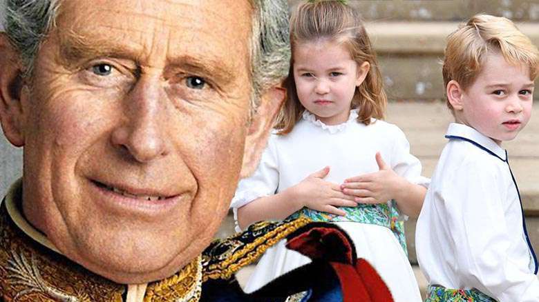 Książę Karol - księżniczka Charlotte, książę George